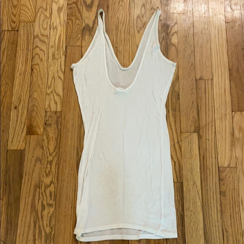 COPY - T by Alexander Wang long tank white mini d… - Picture 4 of 6